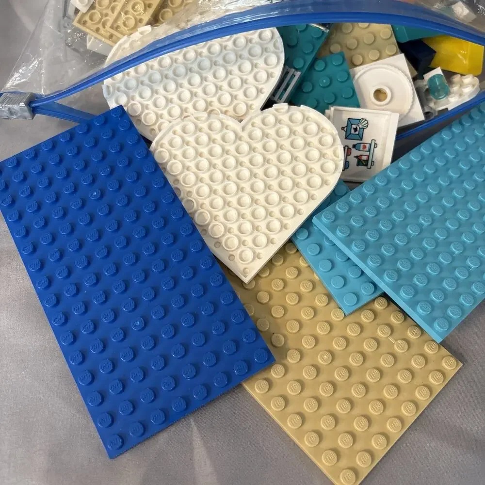 Mini Lego Bulk Lot - Over 3 Pound of Assorted Colors & Sizes Building Baseplate